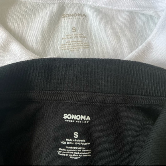 Lot of 2 Sonoma Short‎ Sleeve Pullover Polo Tops - Picture 6 of 11